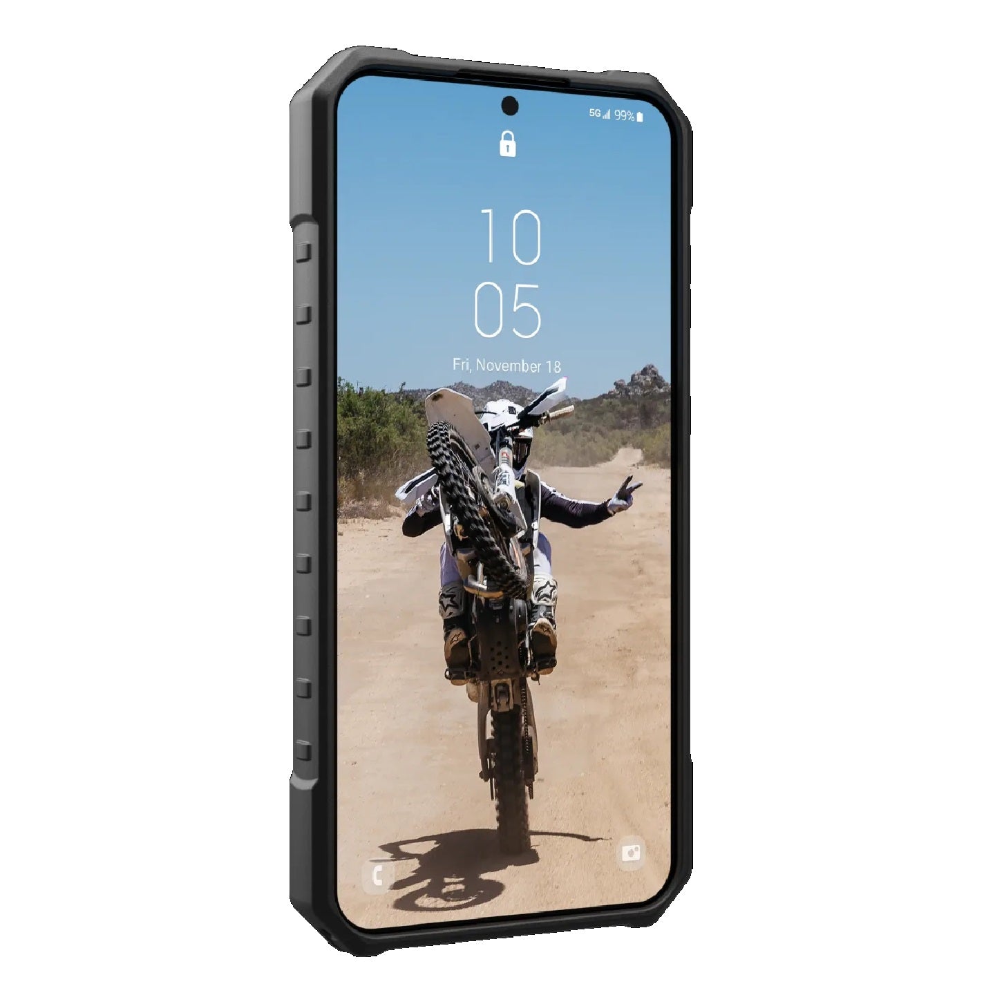 UAG Pathfinder Clear Samsung Galaxy S23 FE 5G (6.4') Rugged Case - Ash (214410113131), 18ft. Drop... - Image 2