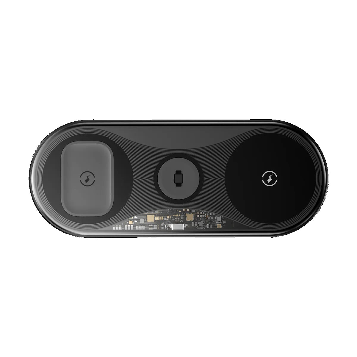 Pisen 3-in-1 Wireless Charging Station - Black, Supports Qi-2 Outputs (15W) , Supports Universal... - Image 2