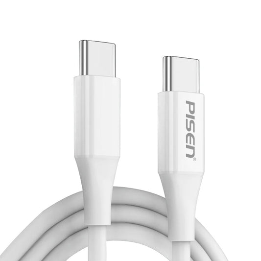 Pisen Mr White USB-C to USB-C PD 60W Cable (1M) - Support Both Fast Charge and Data Cable, SR Ben...