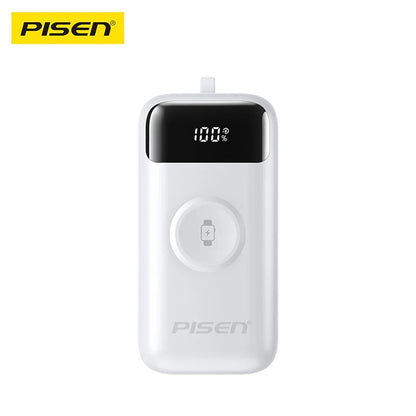 Pisen Flex 22.5W CCC-Certified 10K (10000mAh) Power Bank + Integrated Cable (Lightning + USB-C) +... - Image 2
