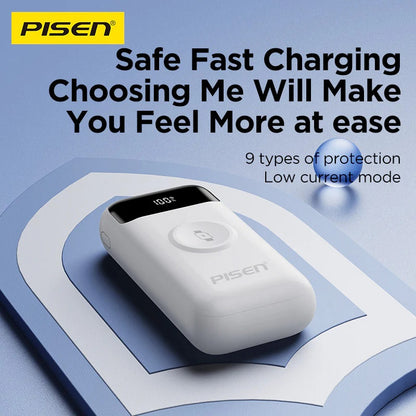 Pisen Flex 22.5W CCC-Certified 10K (10000mAh) Power Bank + Integrated Cable (Lightning + USB-C) +... - Image 3