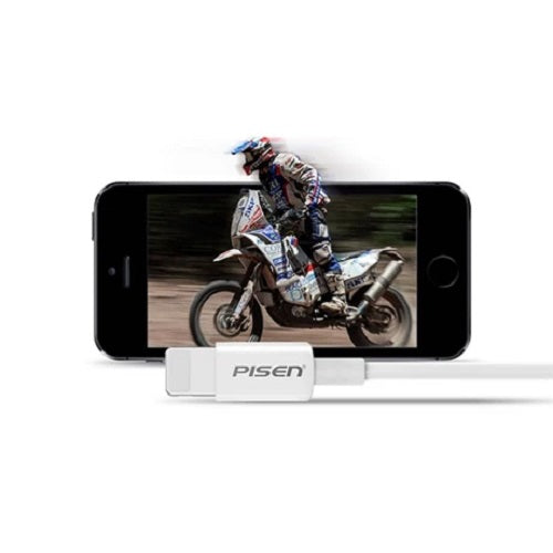 Pisen Mr White Lightning to USB-A Cable (20cm) White - Support Both Fast Charging and Data Cable,... - Image 3