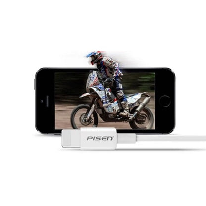 Pisen Mr White Lightning to USB-A Cable (20cm) White - Support Both Fast Charging and Data Cable,... - Image 3