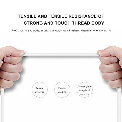 Pisen Mr White Lightning to USB-A Cable (1M) White - Fast Charge 2.4A, Stretch-Resistant, Reinfor... - Image 4