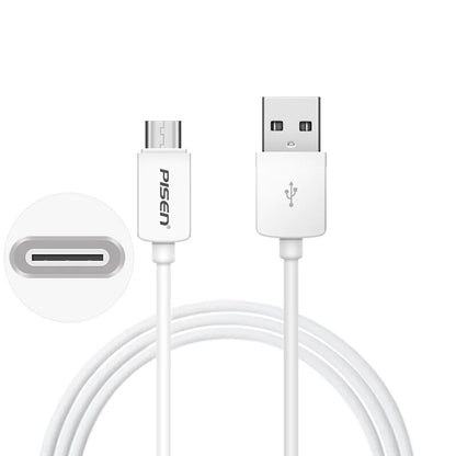 PISEN USB-C to USB-A Cable (1M) White -Data Transfer 480Mbps,Durable and Flexible,Samsung Galaxy,...