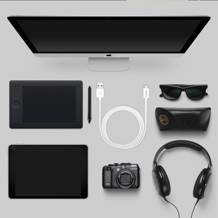 PISEN USB-C to USB-A Cable (1M) White -Data Transfer 480Mbps,Durable and Flexible,Samsung Galaxy,... - Image 3