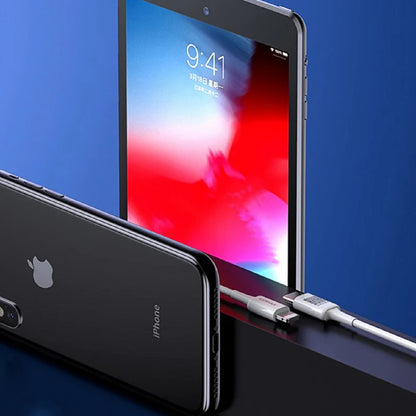 Pisen Mr White Lightning to USB-C PD Fast Charge Cable (1M) White - Support Charge 3A, Stretch-Re... - Image 3