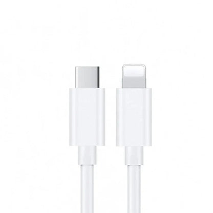USP Lightning to USB-C Fast Charge Mini Cable (1M) White - Support 2.4A,480Mbps Transfer, Univers...