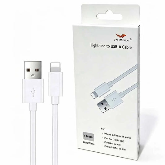 USP Lightning to USB-A Mini Cable (1M) White - Quick Charge  Connect, Fast Charge, Durable  Relia...