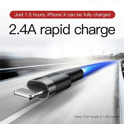 USP BoostUp Lightning to USB-A Cable (3M) Black - Quick Charge  Connect, 2.4A Rapid Charge,Nylon... - Image 2