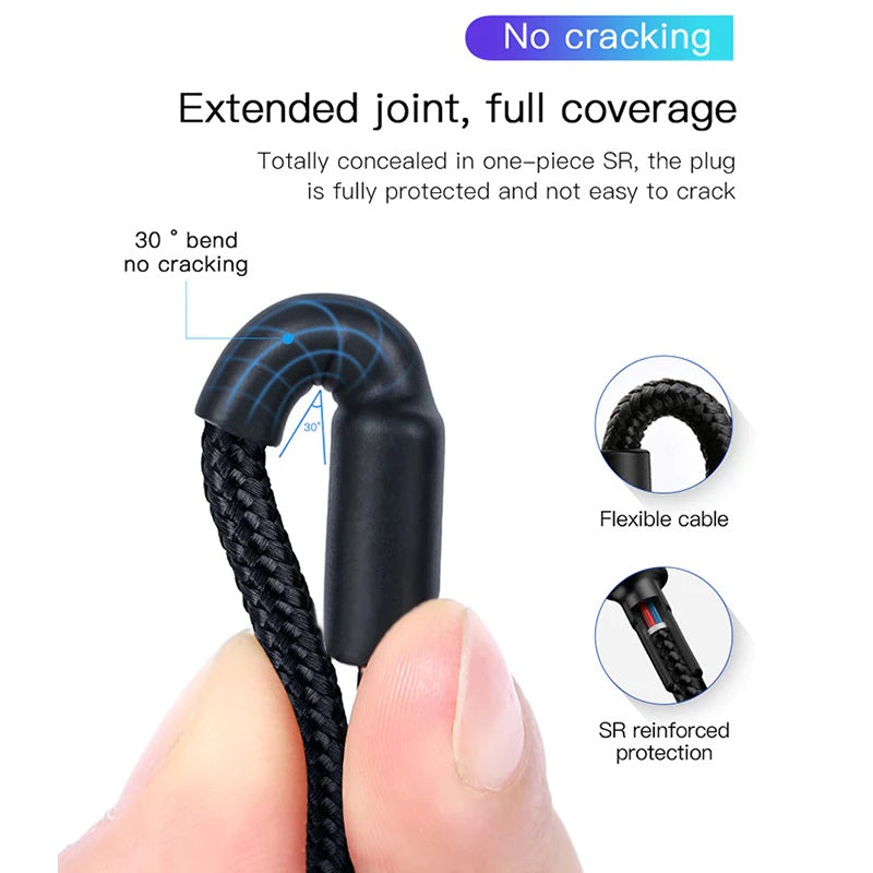 USP BoostUp Braided USB-C to USB-C Cable (1M) Black -3A Fast  Safe Charge,Strong  Durable,Samsung... - Image 2
