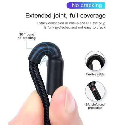 USP BoostUp Braided USB-C to USB-C Cable (1M) Black -3A Fast  Safe Charge,Samsung Galaxy,Apple iP... - Image 2