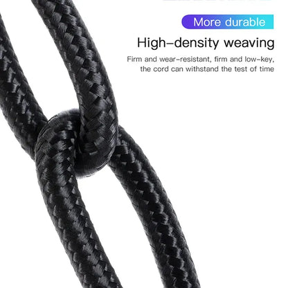 USP BoostUp Cafule Braided USB-C to USB-C Cable (3M) Black - 3A, Strong  Durable, Bend-resistant,... - Image 4