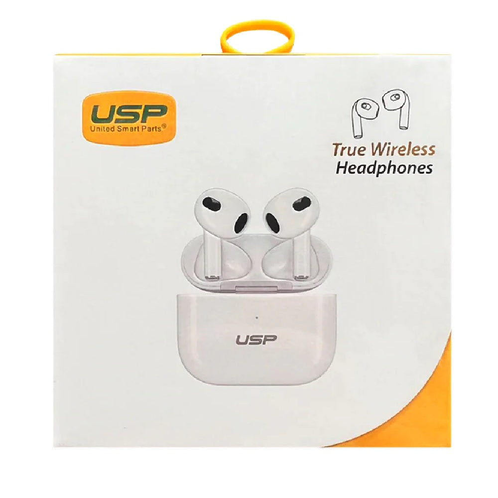 USP True Wireless Earphones/Headphones White BT241 - Smart Touch Controls, Noise Isolation, Ergon...