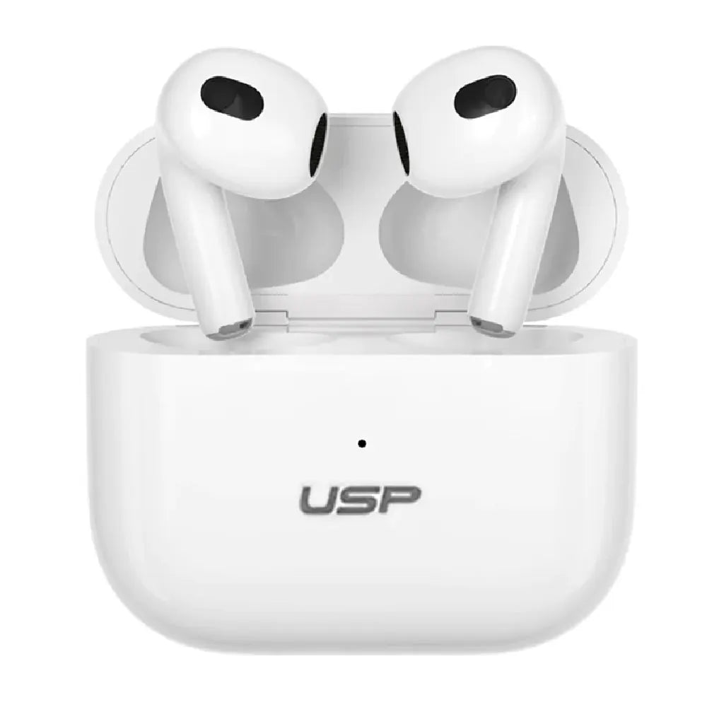 USP True Wireless Buds White BT241 - Smart Touch Controls, Noise Isolation, Ergonomic Fit, Blueto... - Image 2