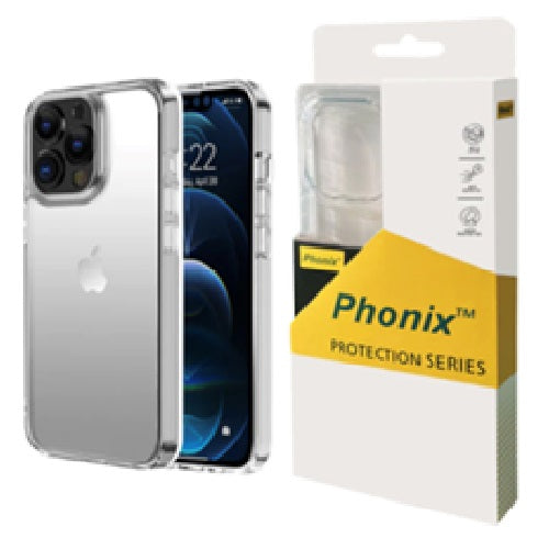 Phonix Apple iPhone 16e/ iPhone 15/ iPhone 14/ iPhone 13 (6.1') Clear Rock Shockproof Case - Ultr...