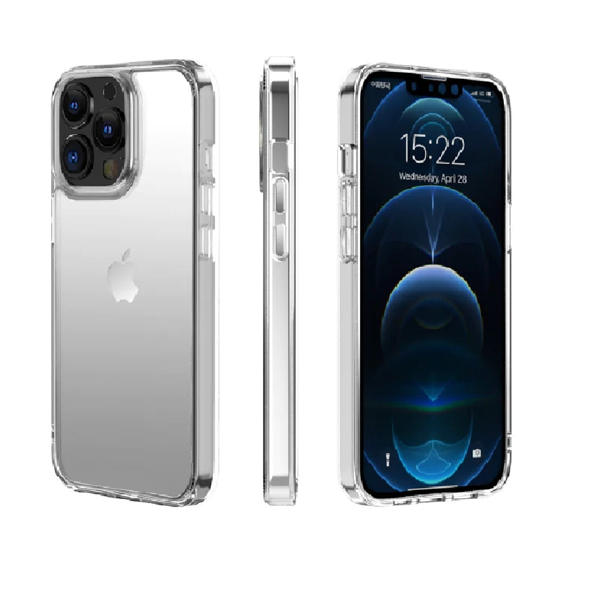 Phonix Apple iPhone 16e/ iPhone 15/ iPhone 14/ iPhone 13 (6.1') Clear Rock Shockproof Case - Ultr... - Image 2