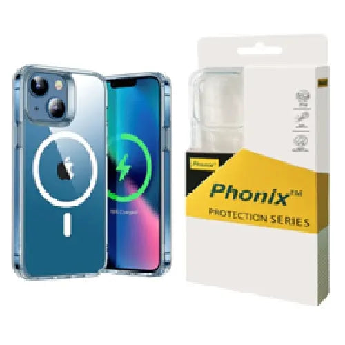Phonix Apple iPhone 17e /  iPhone 16e / iPhone15 / iPhone 14 / iPhone 13 (6.1') Clear Rock Shockp...