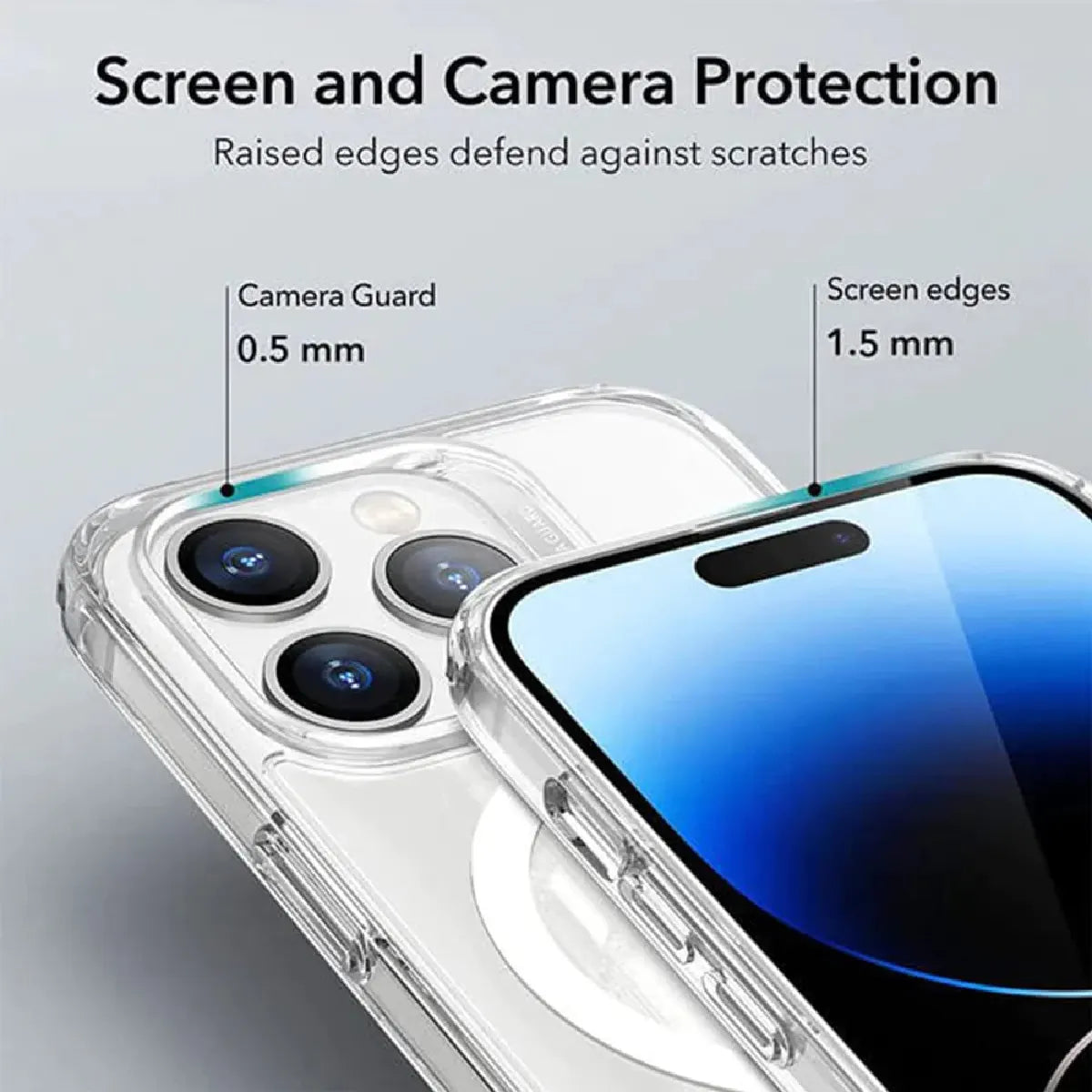 Phonix Apple iPhone 17e /  iPhone 16e / iPhone15 / iPhone 14 / iPhone 13 (6.1') Clear Rock Shockp... - Image 3