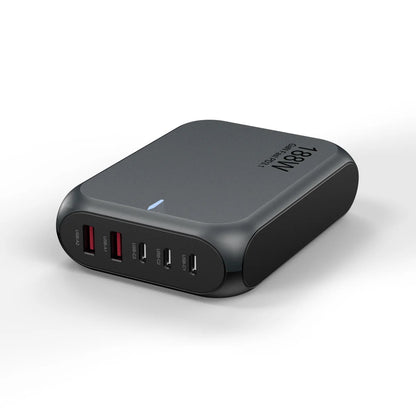 USP 188W Five Ports USB-C PD GaN Wall Charger Black - 3x USB-C, 2x USB-A, Efficient, High Quality... - Image 2
