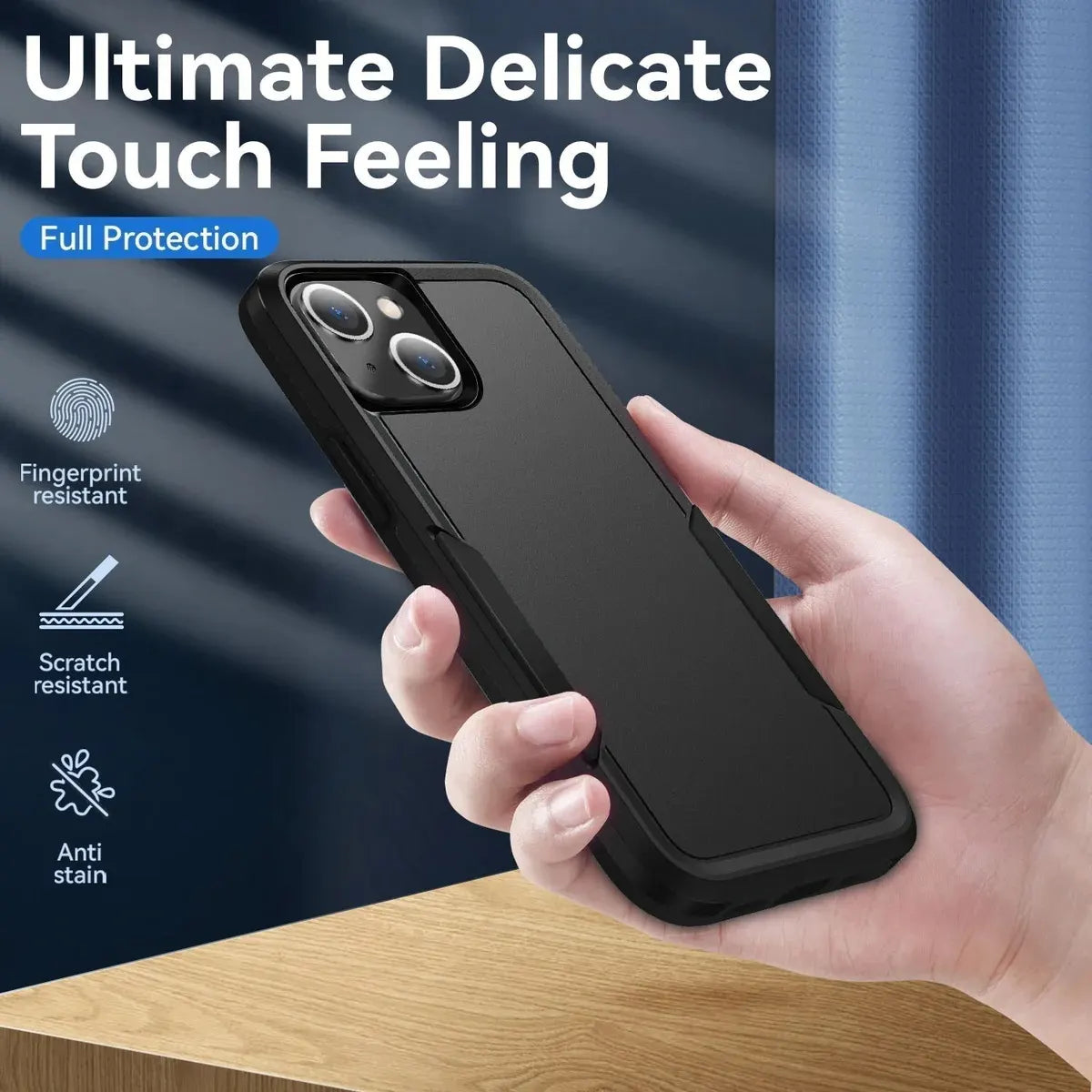 USP Rugged Apple iPhone 16 (6.1') Armor Case Black - Military-Grade, Multi layers, No-Slip, Sleek... - Image 4