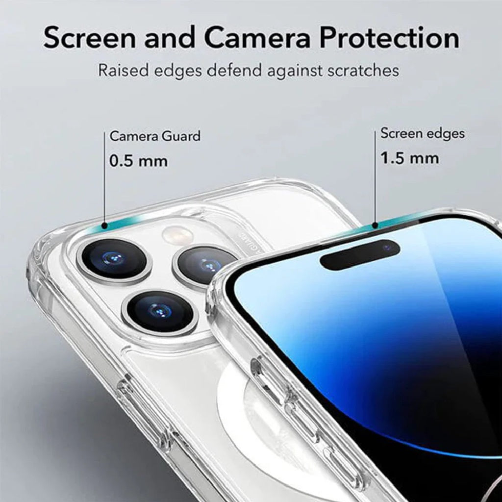 USP Apple iPhone 16 (6.1') Clear Rock Shockproof Case with MagSafe - Ultra-Thin, Lightweight, Non-Slip, Multi-Layer, Strong And Durable Materials