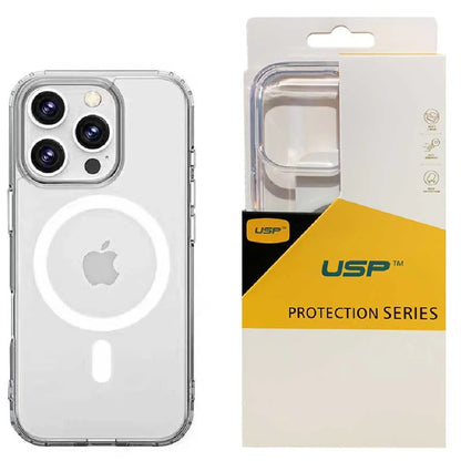 USP Apple iPhone 16 Pro Max (6.9') Clear Rock Shockproof Case with MagSafe - Ultra-Thin,Lightweig...