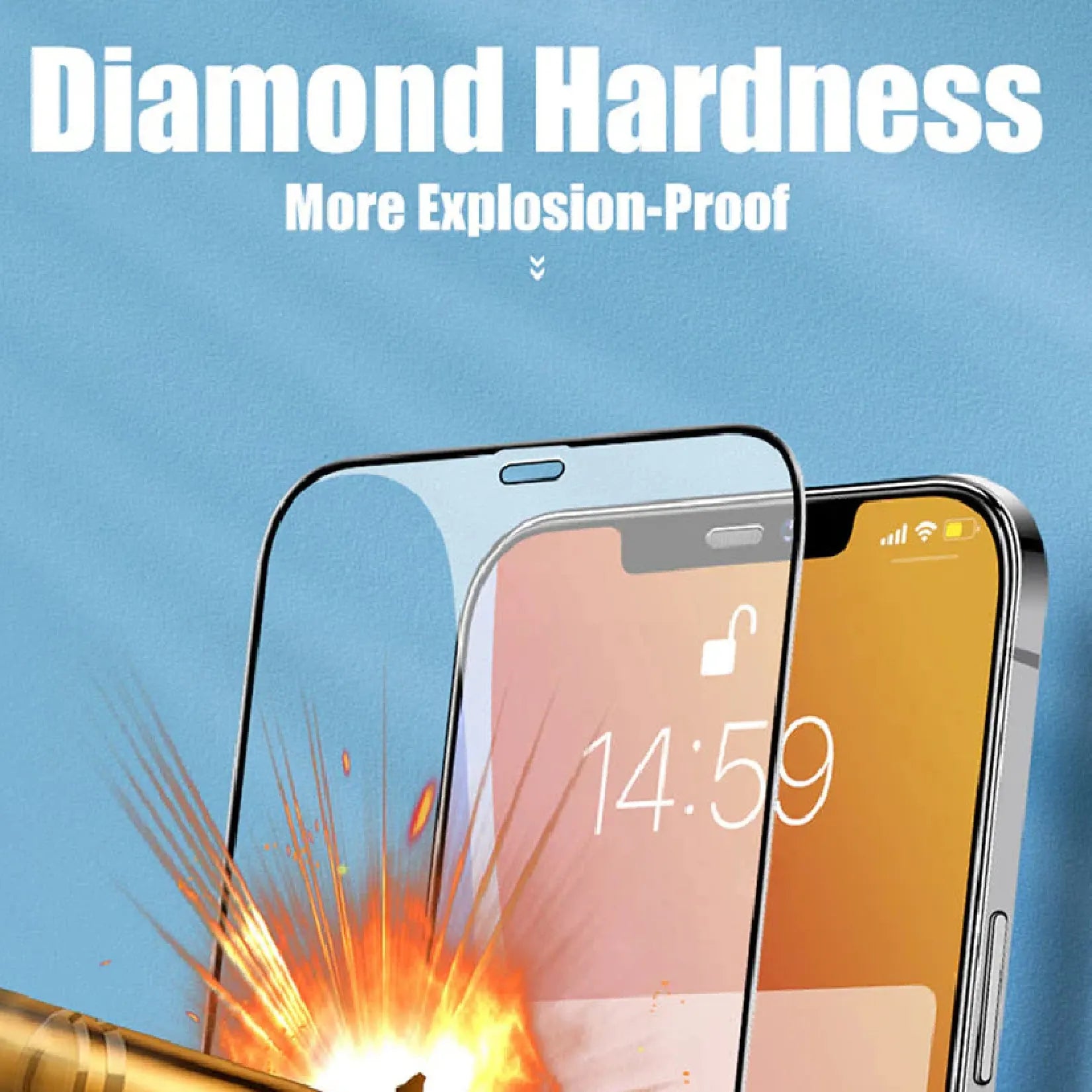 USP Apple iPhone 17 Pro / iPhone 17 / iPhone 16 Pro (6.3') Armor Glass Full Cover Screen Protecto... - Image 4