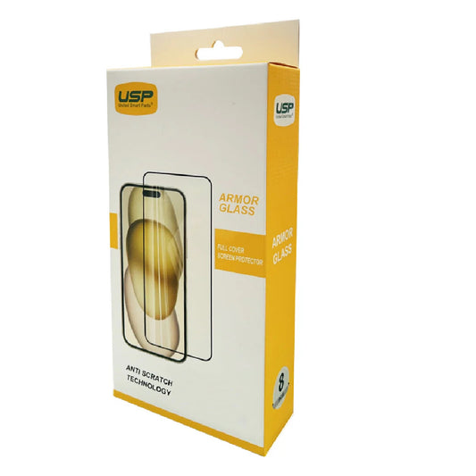 USP Apple iPhone 16 Pro Max (6.9') Armor Glass Full Cover Screen Protector (8 PCS)-5X Anti Scratc...