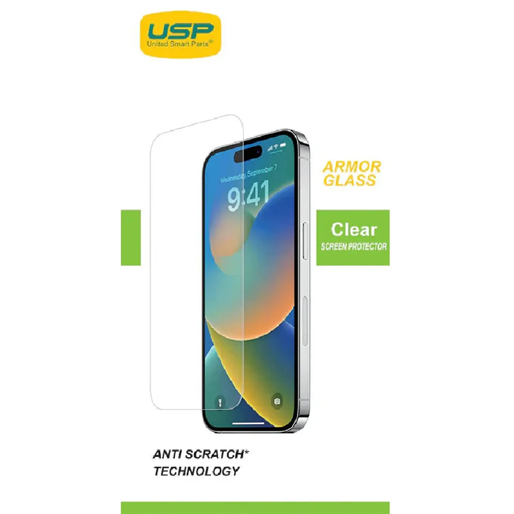 USP Apple iPhone 17 Pro Max / 16 Pro Max (6.9') Armor Glass Screen Protector - 9H Hardness, Scrat...