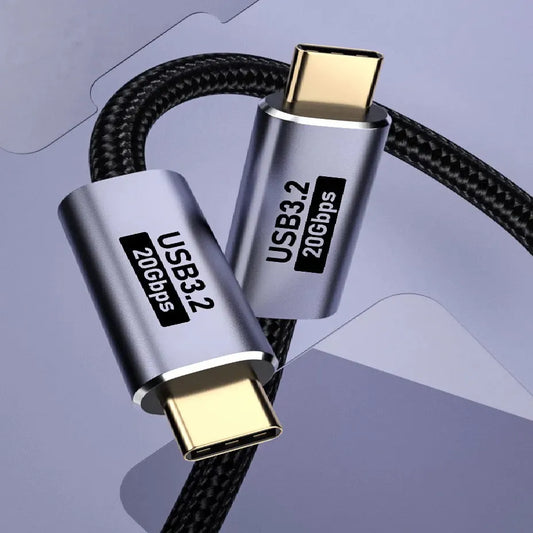 USP BoostUp Cafule Braided USB-C to USB-C (3.2 Gen2) Charge  Video Cable (1.5M) -Black,5A/100W PD...