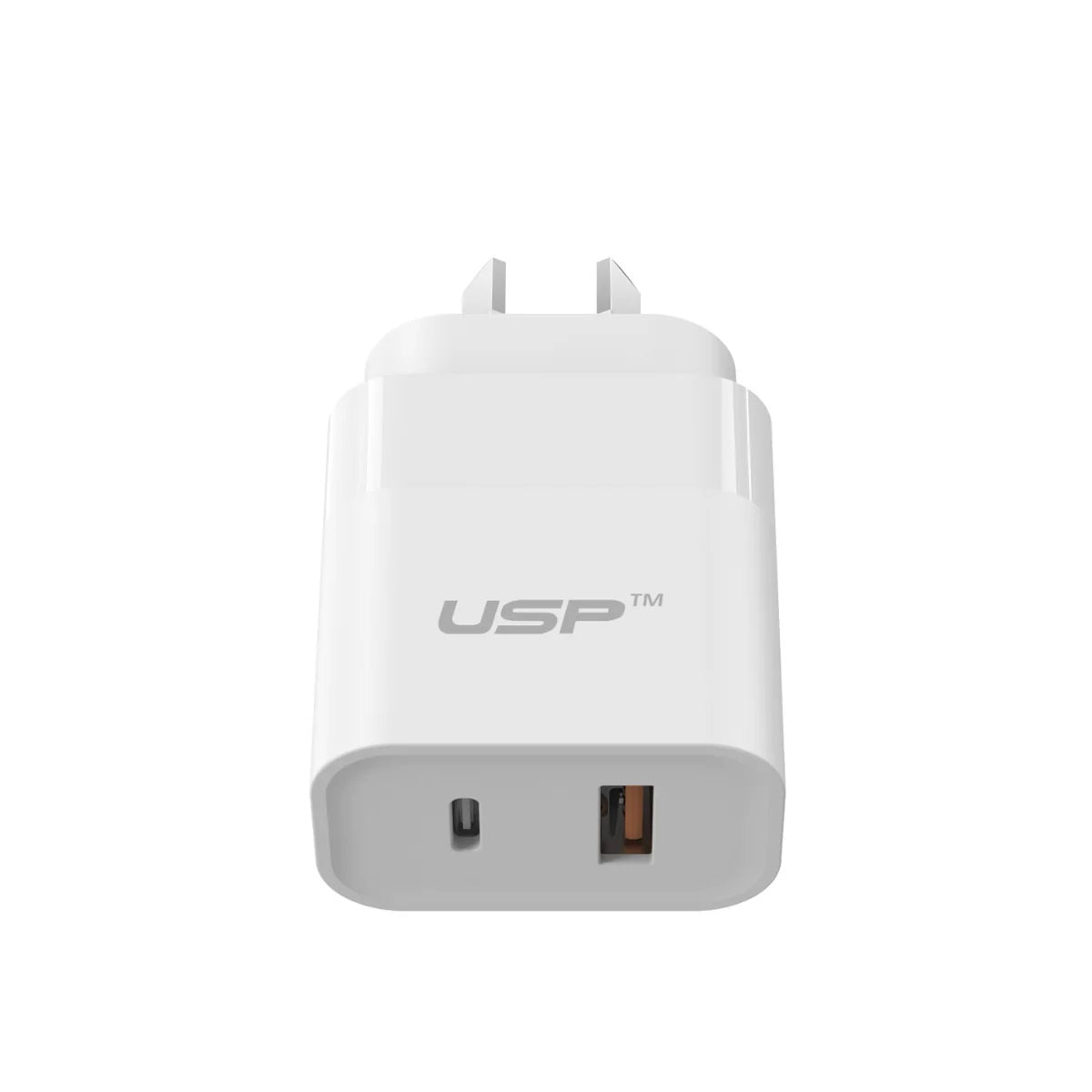 USP 30W Dual Ports (USB-C PD + USB-A QC3.0) Fast Wall Charger - Safe Charge,Compact, Travel Ready... - Image 3