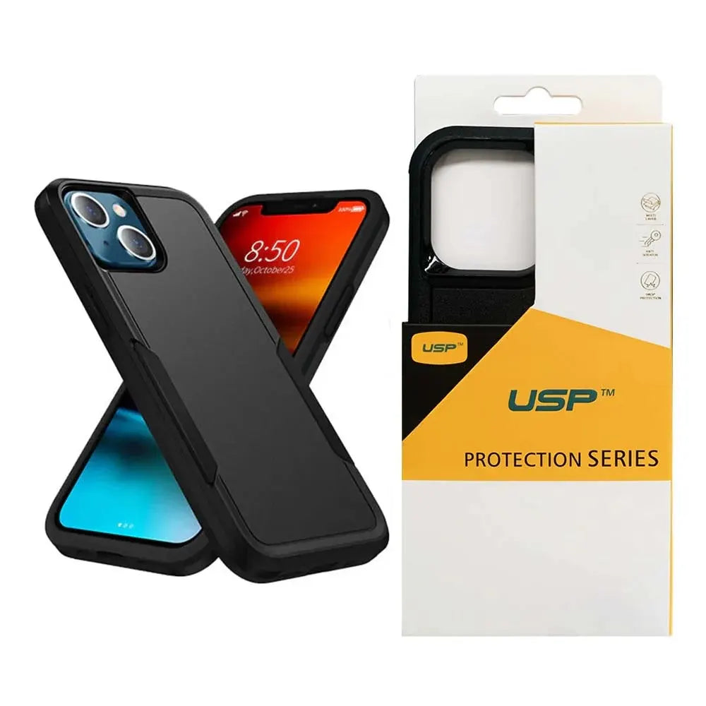 USP Rugged Apple iPhone 17e /  iPhone 16e 5G (6.1') Armor Light Case Black - No-Slip, Sleek, Drop...