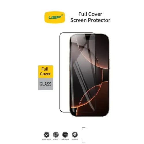 USP Apple iPhone Air (6.5') Tempered Glass Screen Protector - Full Coverage, 9H Hardness, Bubble...
