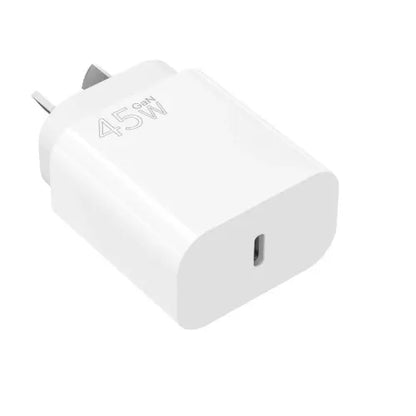 USP 45W GaN Single USB-C PD Wall Charger - White, Compact Design, Smart and Reliable, Built-in Sa... - Image 2