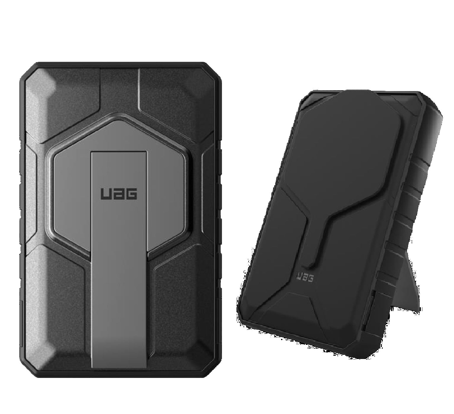 UAG Rugged Wireless Power Bank 10k mAh + Stand - Black/Grey (9B4411114030),20W USB-C, 10W Wireles...