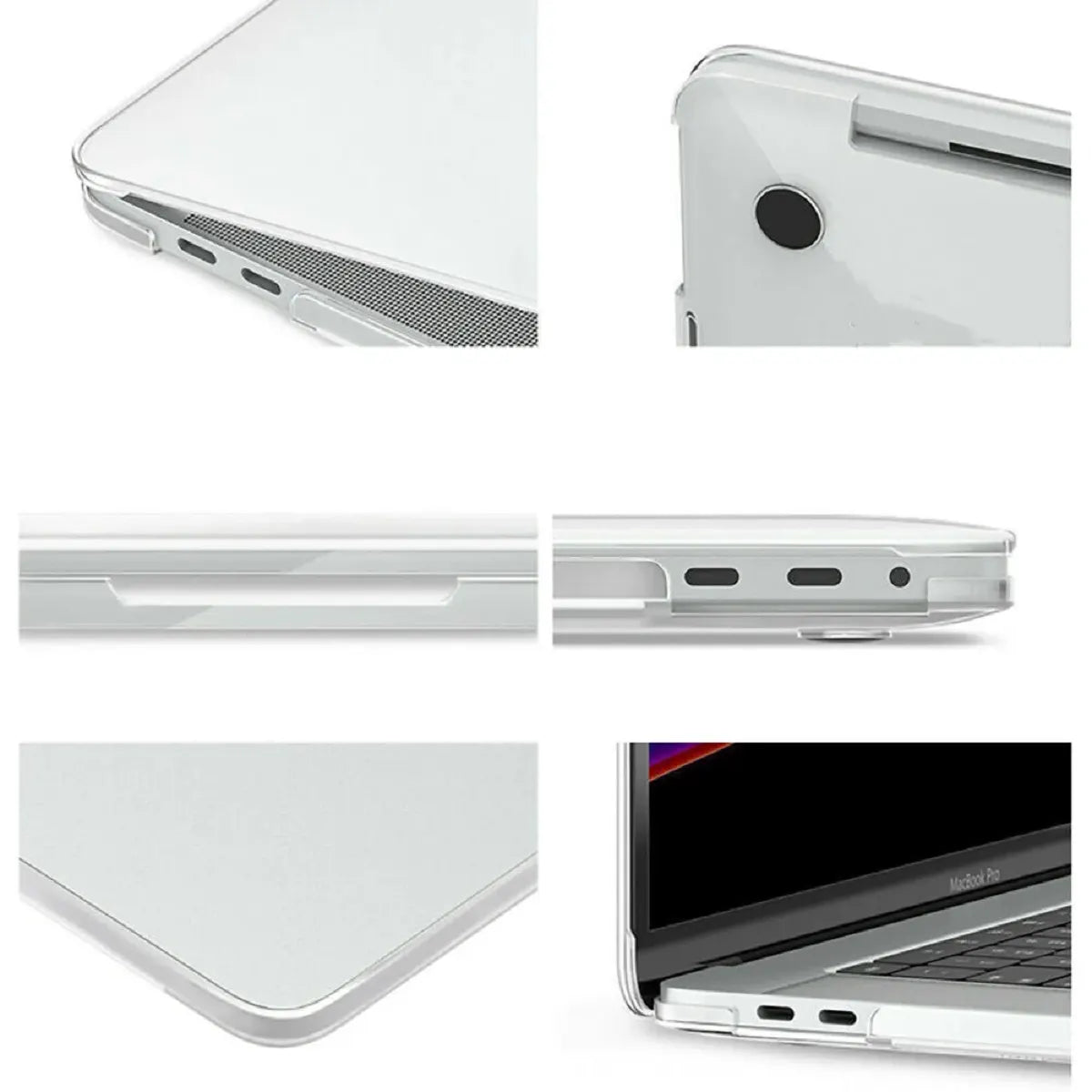 USP Apple MacBook Pro (13.3') Hardshell Glassy Matte Case - Clear, Scratch Resistant, Lightweight... - Image 2