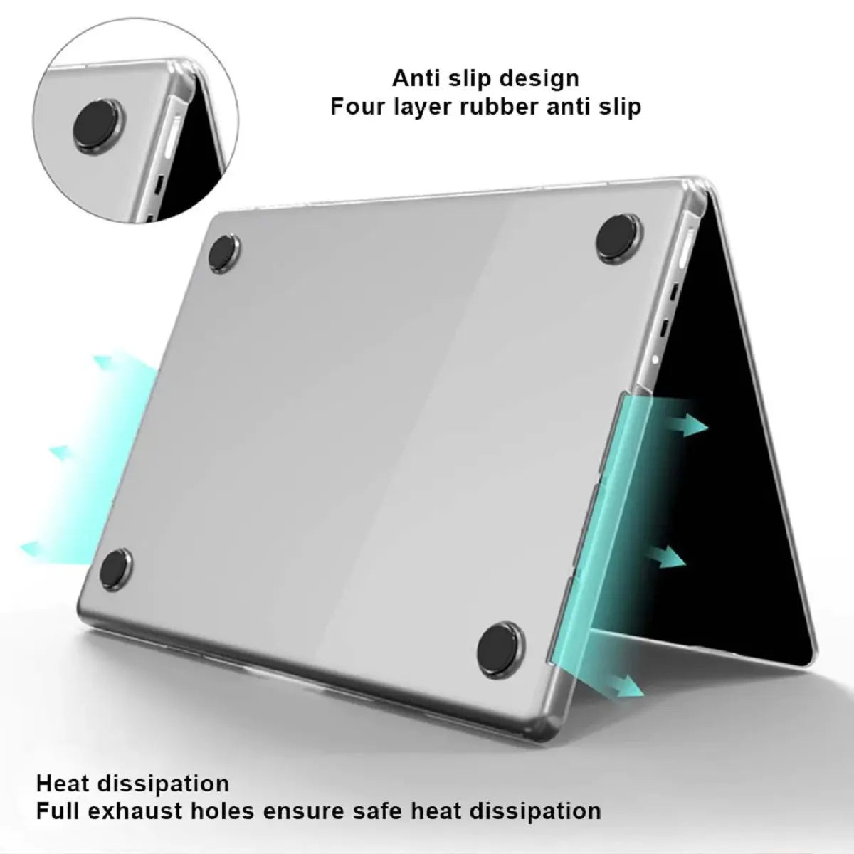 USP Apple MacBook Pro (13.3') Hardshell Glassy Matte Case - Clear, Scratch Resistant, Lightweight... - Image 3