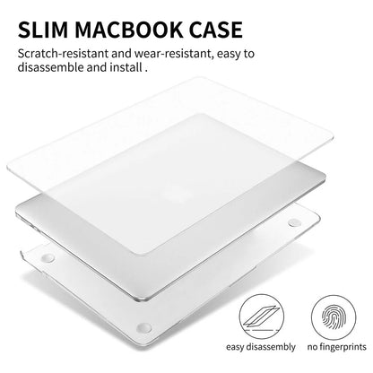 USP Hard shell Case Apple MacBook Air 15.3 (M4 2025, M3/M2) Glassy Matte (Clear) - Ultra-Thin, Li... - Image 2