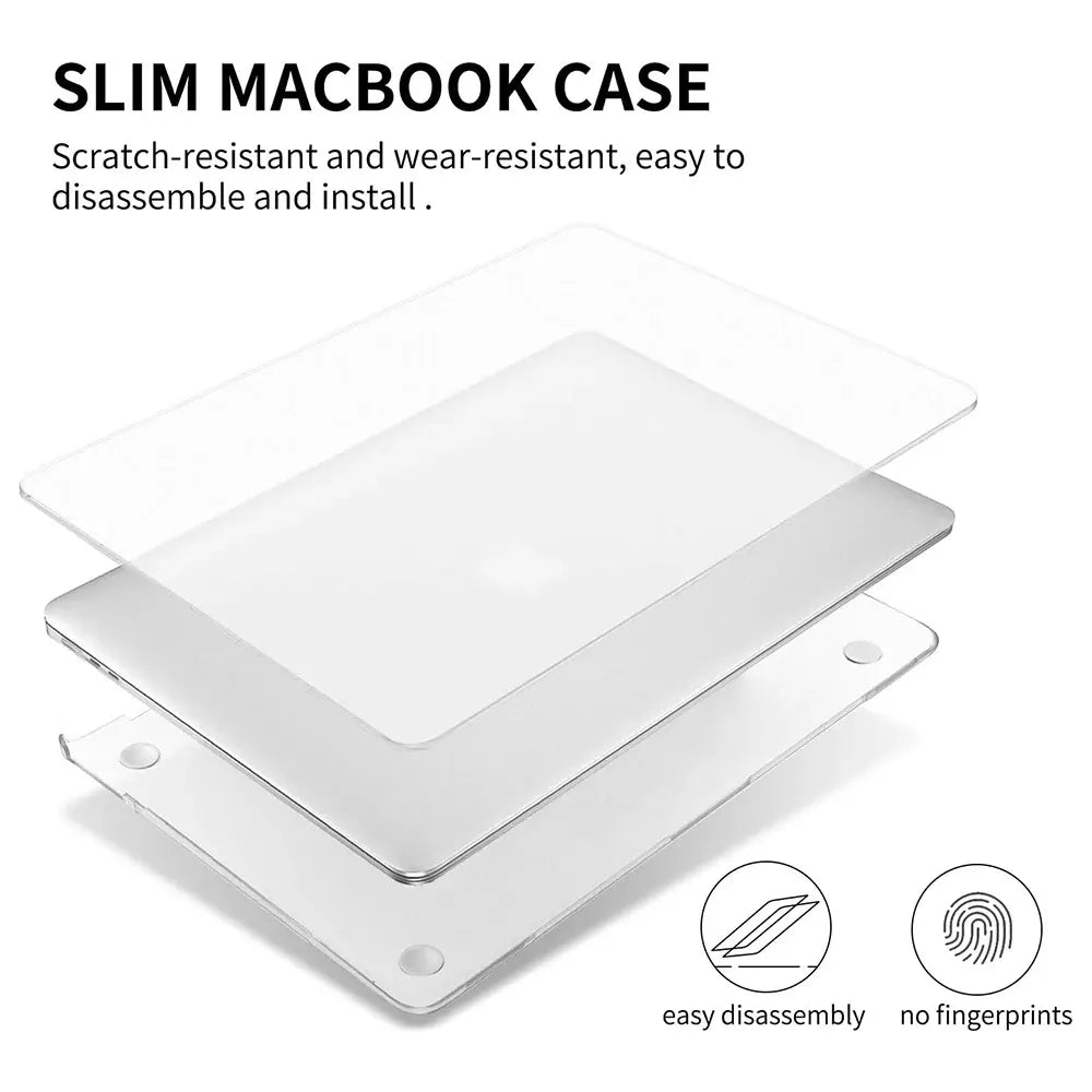 USP Apple MacBook Air (15.3') (M4/M3/M2) Hardshell Glassy Matte Case - Clear, Scratch Resistant,... - Image 2