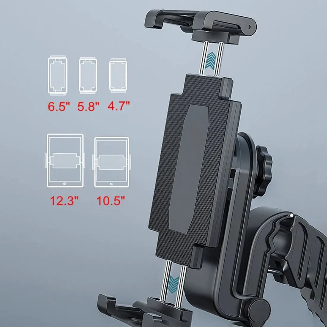 USP Universal In-Car Tablet Mount Dash Windscreen Holders - Black, Compatible with tablets 7–11.9...