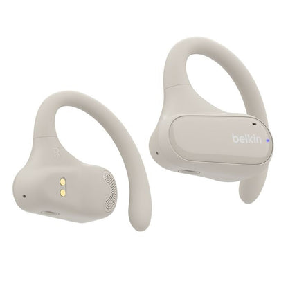 Belkin SoundForm ClearFit New Open-Ear Wireless Earbuds - White (AUC013btSA), Bluetooth 5.3 Pairi...
