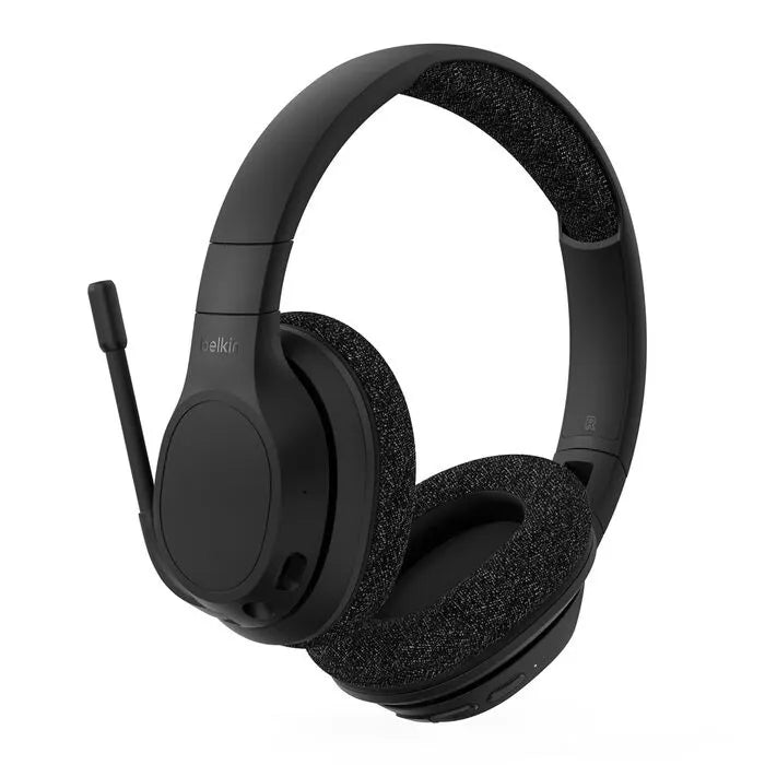 Belkin SoundForm Adapt Wireless Over-The-Ear Headphones - Black (AUD005btBLK), 65 Hours Playtime,...