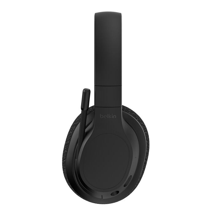 Belkin SoundForm Adapt USB-C Wireless Over-The-Ear Headphones - Black (AUD005btBLK), 65 hours of... - Image 3