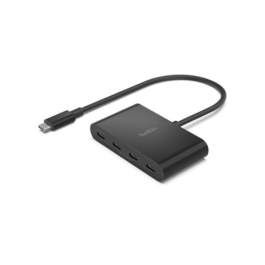 Belkin Connect USB-C to 4-Port USB-C Hub - Black (AVC018btBK), 100W PD, 10Gbps, 4x USB-C 3.2 Gen2...