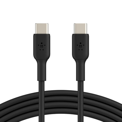 Belkin BoostCharge USB-C to USB-C Cable (1M) - Black (CAB003bt1MBK), 3A/60W, 480Mbps, 25K+ Bends,...