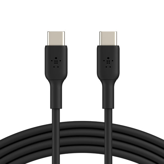 Belkin BoostCharge USB-C to USB-C Cable (1M) - Black (CAB003bt1MBK), 3A/60W, 480Mbps, 25K+ Bends,...