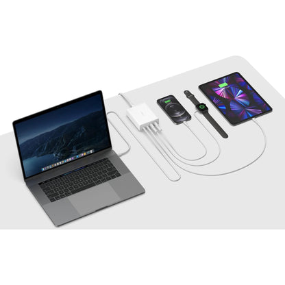 Belkin BoostCharge Pro 108W USB-C (PD 3.0) 4-Port GaN Wall Charger - White (WCH010auWH), 2xUSB-C,... - Image 3
