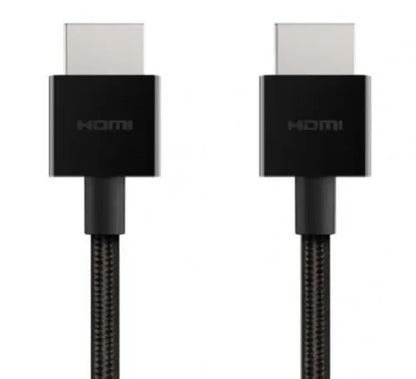 Belkin 8K Ultra High Speed HDMI 2.1 Braided Cable (2M) - Black (AV10176bt2M-BLK),8K @ 60Hz / 4K @...