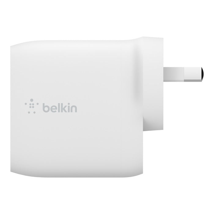 Belkin BoostCharge 24W Dual USB-A Wall Charger - White (WCB002auWH), 2xUSB-A (12W), Safe  Efficie... - Image 3